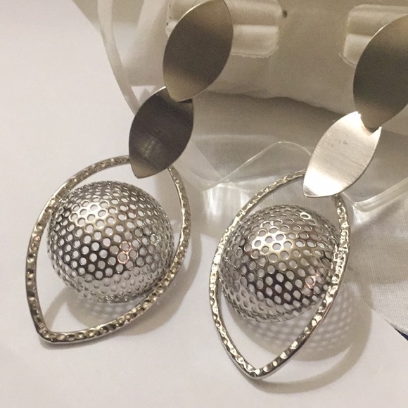 Stainless steel drop earrings - Picture 5 of 5